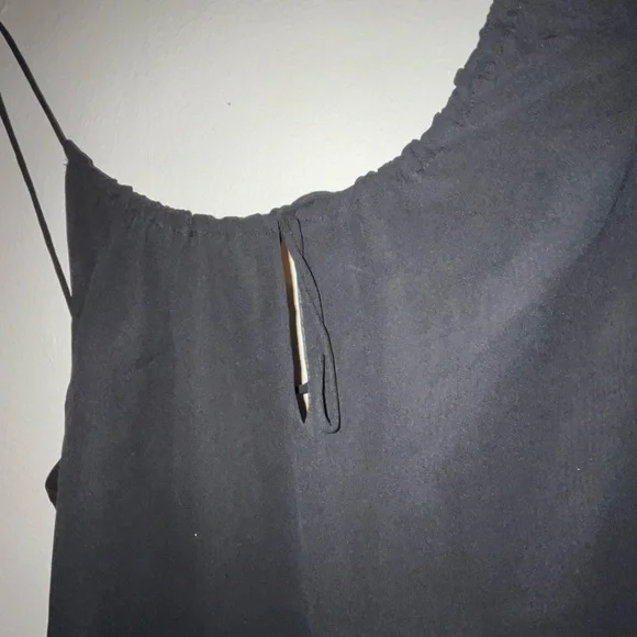 Black babaton silk camisole. Size small. - Picture 2 of 4